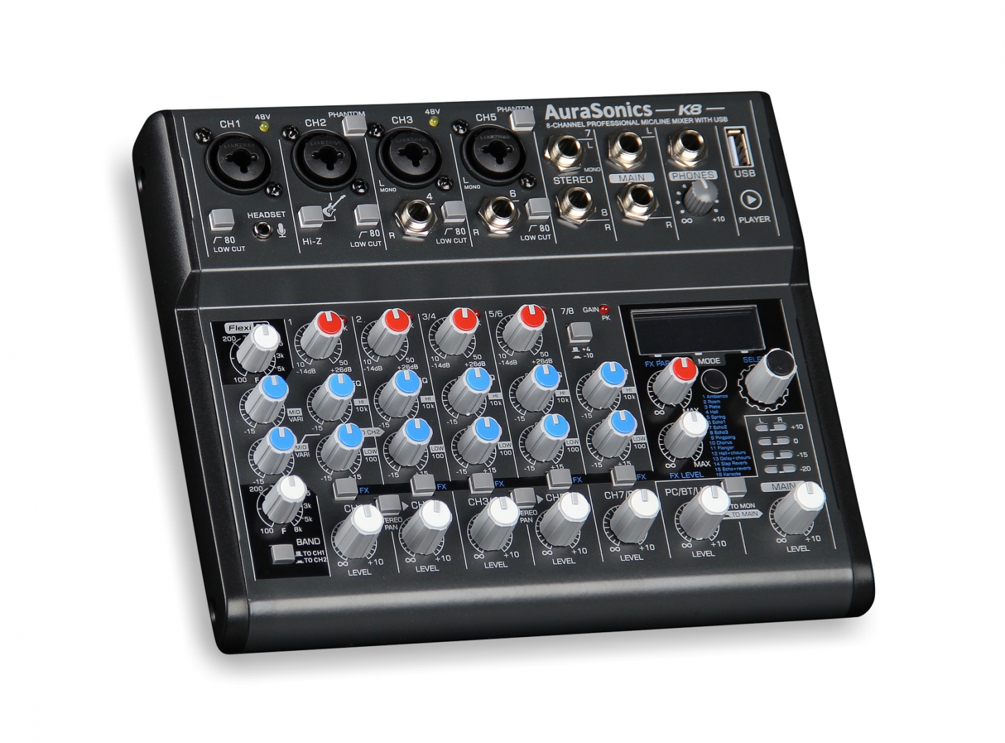 AuraSonics K8 компактный микшерный пульт в Сибае