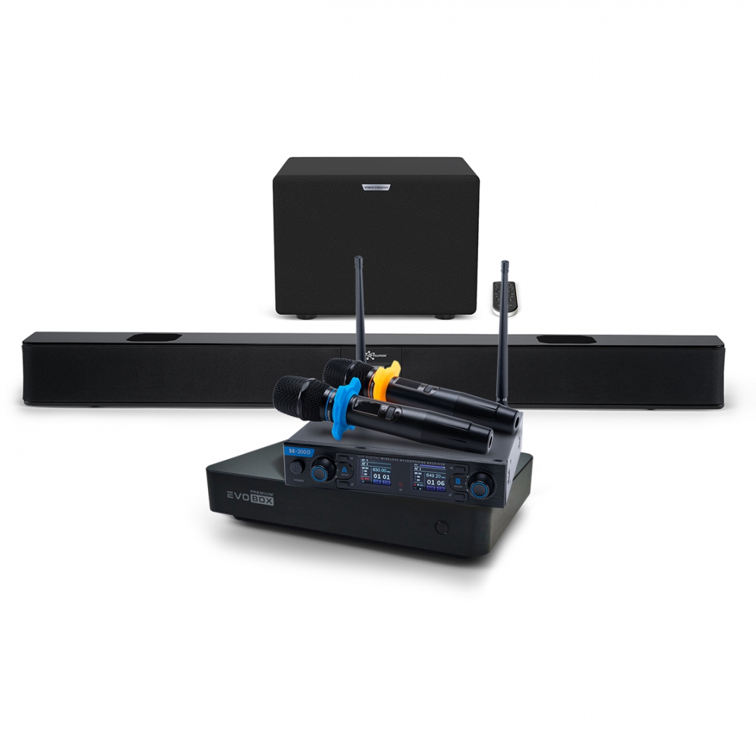 Hi-End караоке-система EVOBOX Premium + EvoSoundBar (саундбар с караоке) в Сибае