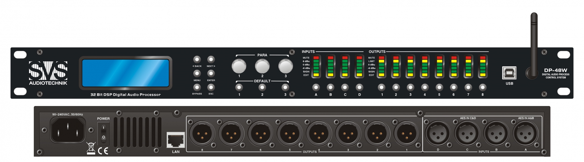 SVS Audiotechnik DP-48W Цифровой процессор: 4 входа 8 выходов в Сибае
