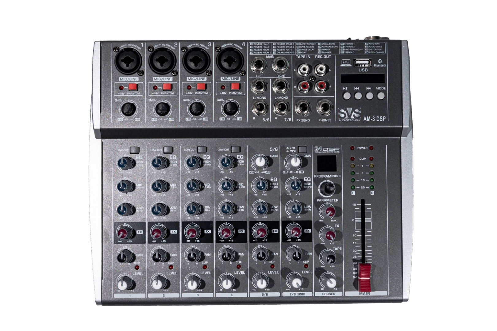 SVS Audiotechnik mixers AM-8 DSP Микшерный пульт аналоговый, 8-канальный в Сибае